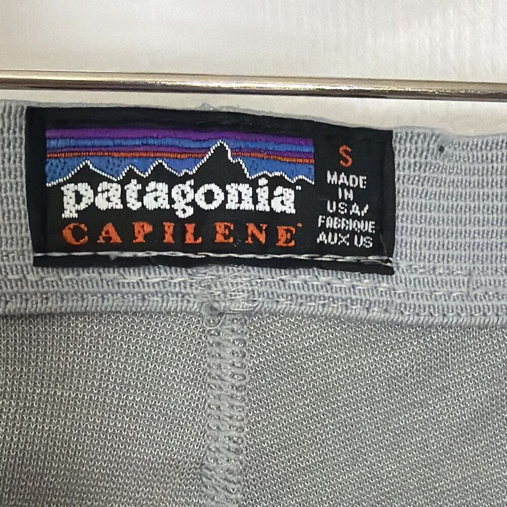 Patagonia Capilene Women's Small Gray base layer Polyester Knit Elastic Waist - Picture 3 of 6